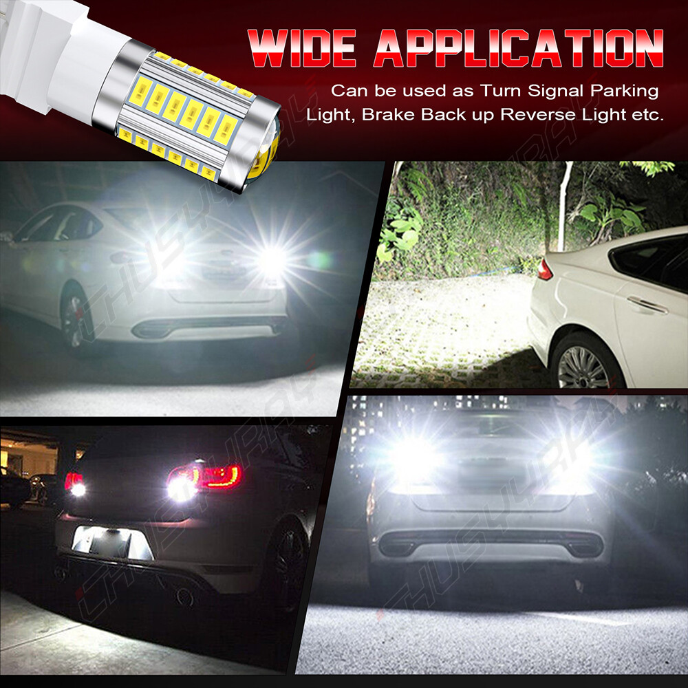 1400LM White 3156 3157 LED Reverse Backup Light Bulbs for 1992-2008 Ford F150