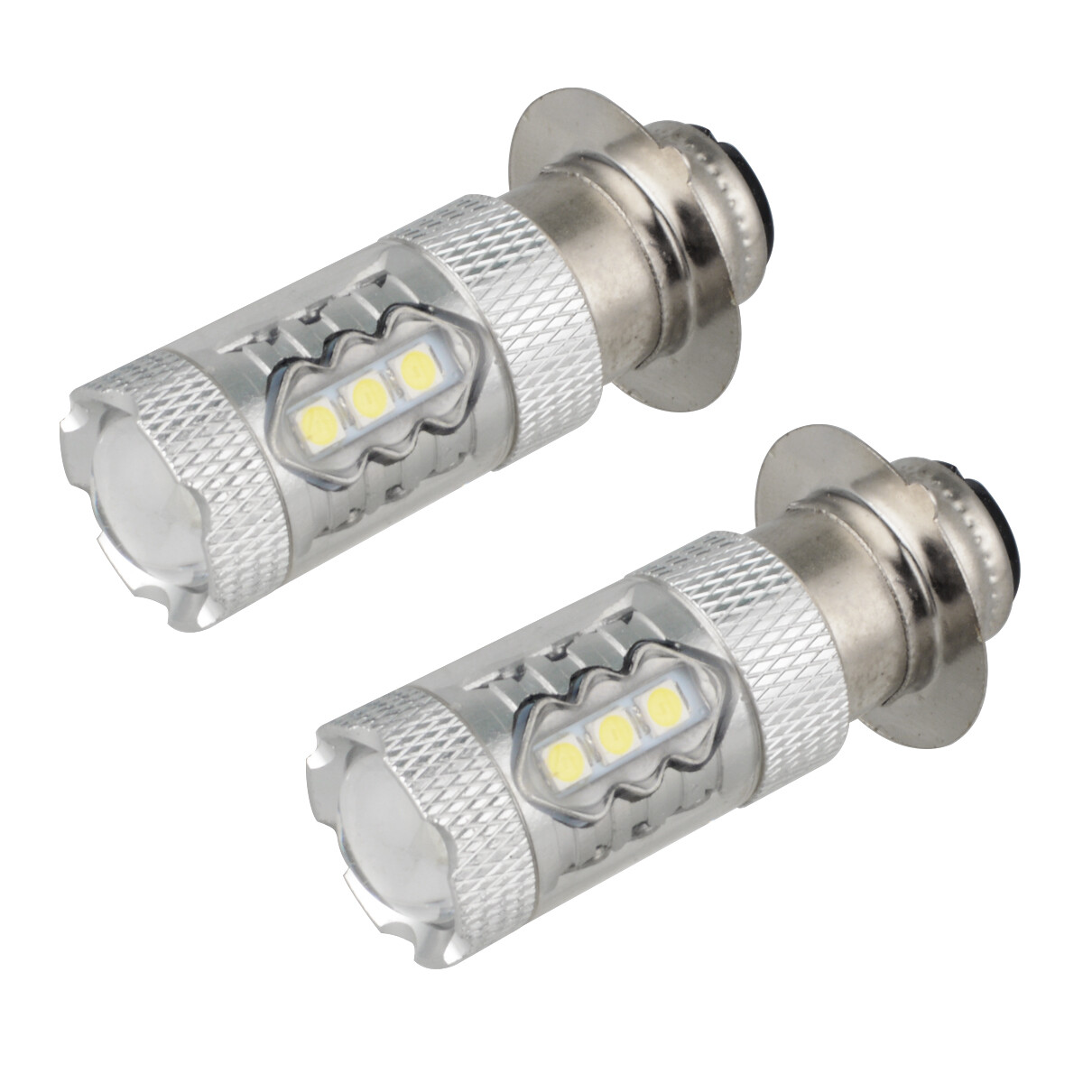 2pcs For Yamaha YFZ450R Rhino 700 Raptor YFM660 H6 LED Headlight Bulb White Lamp