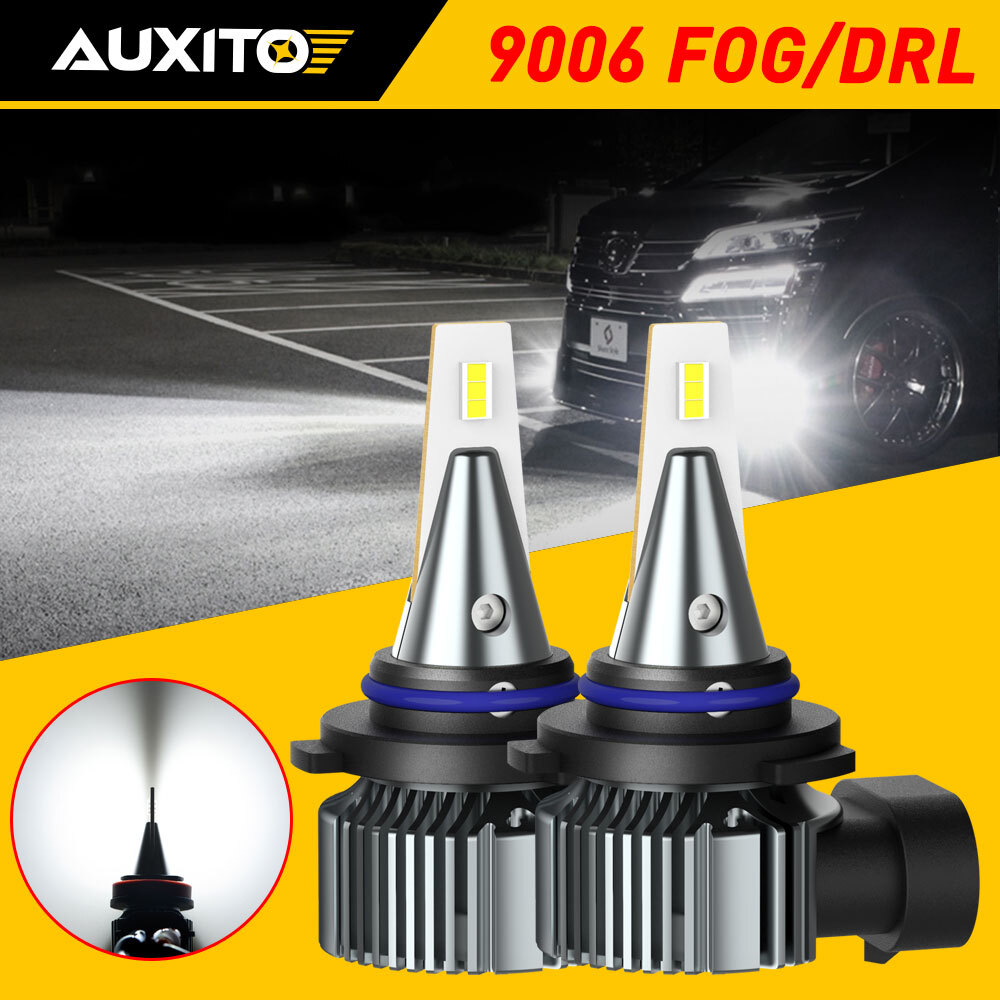 2pcs AUXITO 9006 HB4 LED Fog Light Bulbs Driving DRL 28W Kit White Super Bright
