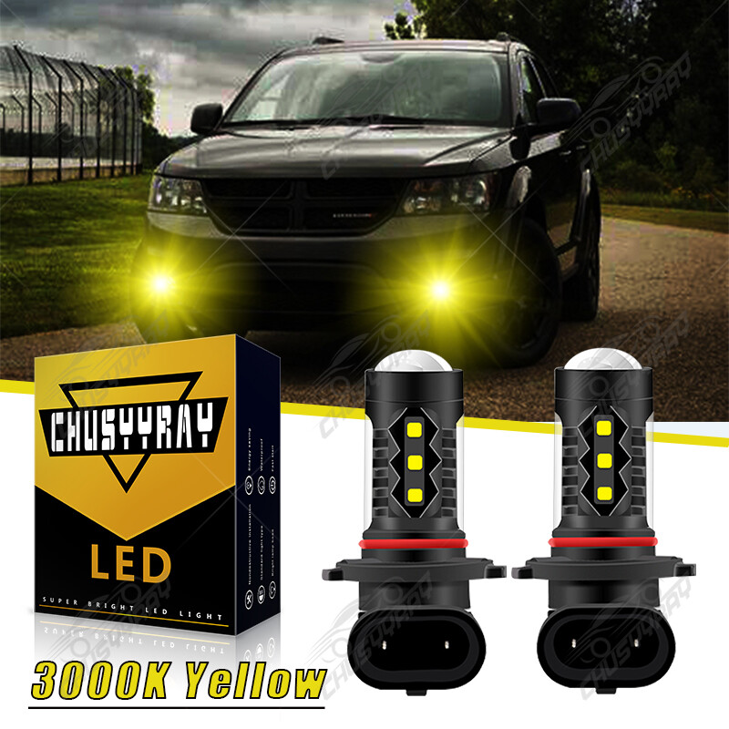 9005 9006 H10 9145 3000K Yellow 160W LED Fog Light Headlight Driving Bulbs Kit