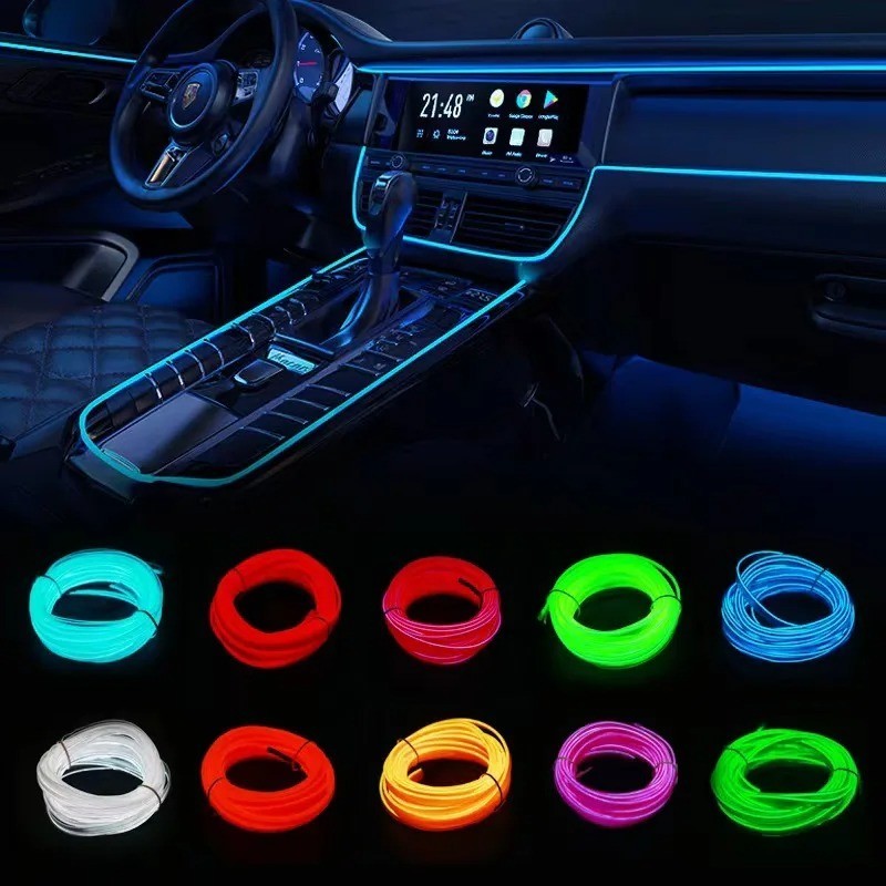 RGB LED Light Strip for Cars, Interior Ambiance Decoration for Auto