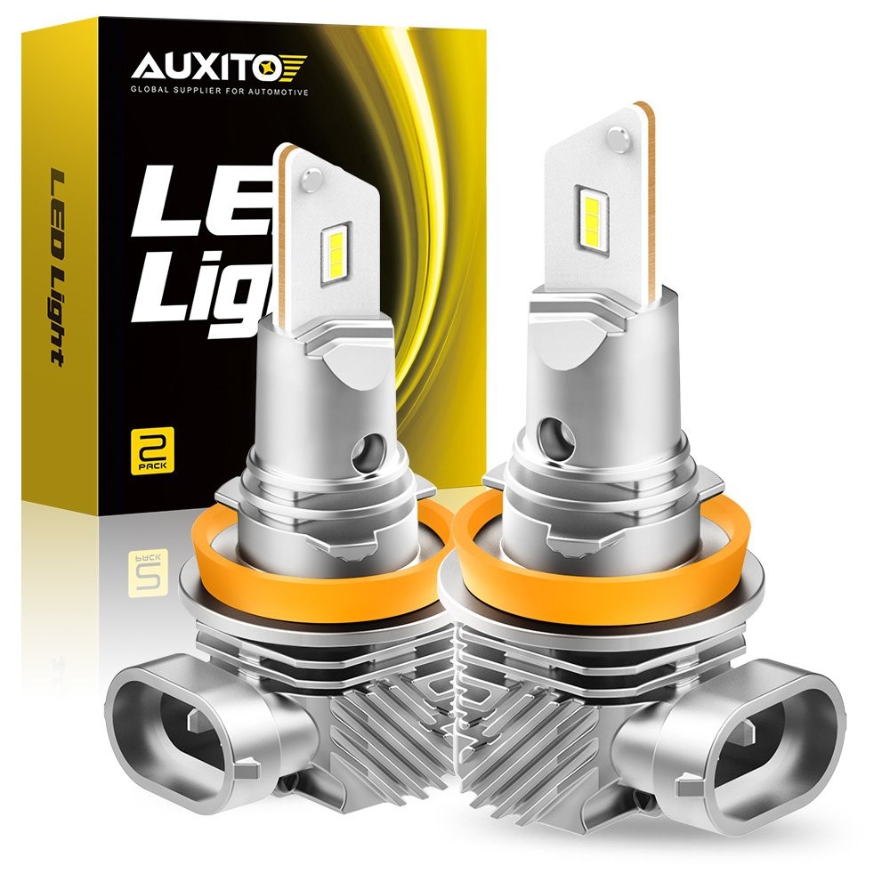 LED Headlight Bulb AUXITO H11 H9 H8 Low Beam Fog Light 17W 20000LM 6000K White