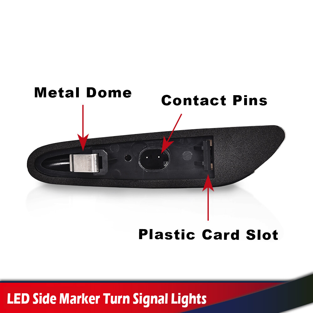 Fit For BMW 325i 328i Sequential Turn Signal Lamp Smoked LED Side Marker Light