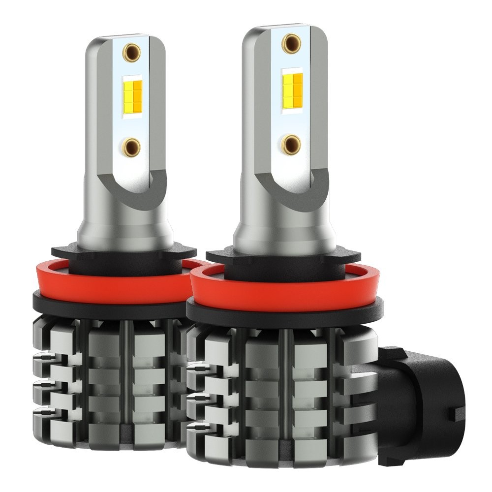 Color Dual H8 H11 LED Fog Driving Bulb Light White/Amber Yellow 6000K 3000K