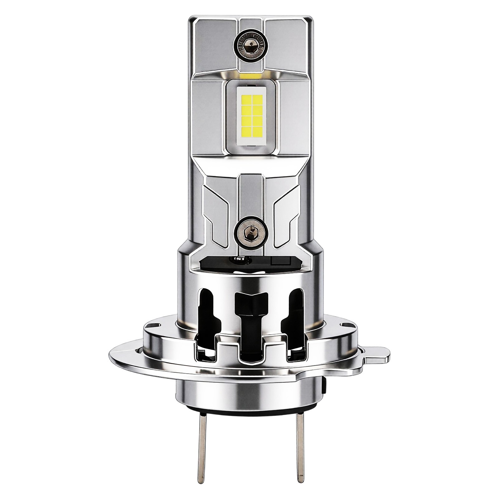 2pcs H7 LED Headlight Bulbs High Low Beam 28W 36000LM 6500K Bright White