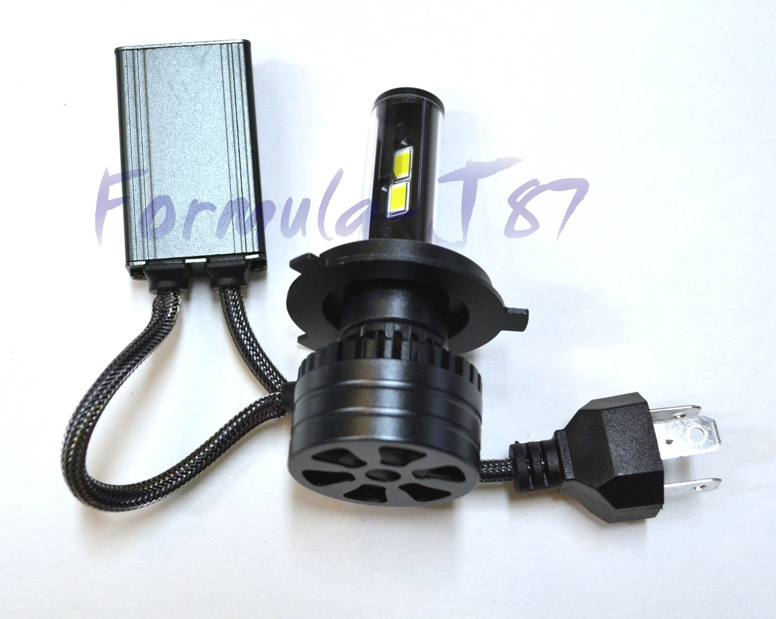 LED Kit F15 140W 9003 HB2 H4 5000K White Two Bulbs Headlight Replacement Lamp OE