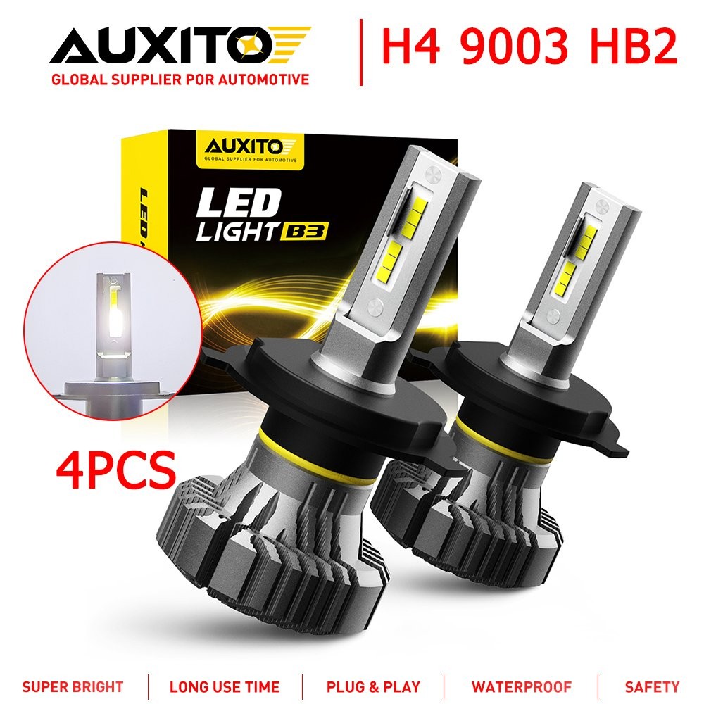 4X Replace Halogen Super Bright 9003 HB2 H4 LED Headlight Beam CANBUS High USA