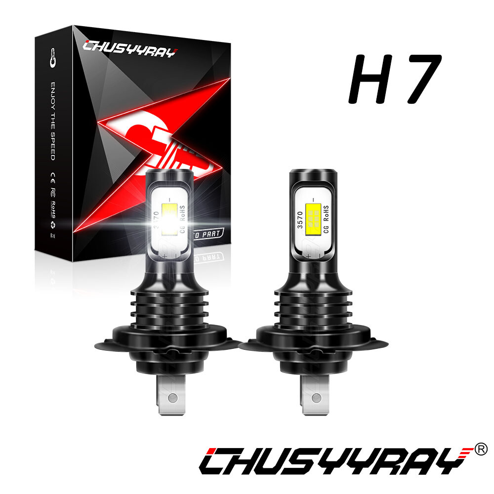 2PCS H7 LED Headlight Bulbs For Yamaha YZF R6 2003-2015 2004 2005 2006 2007 2008