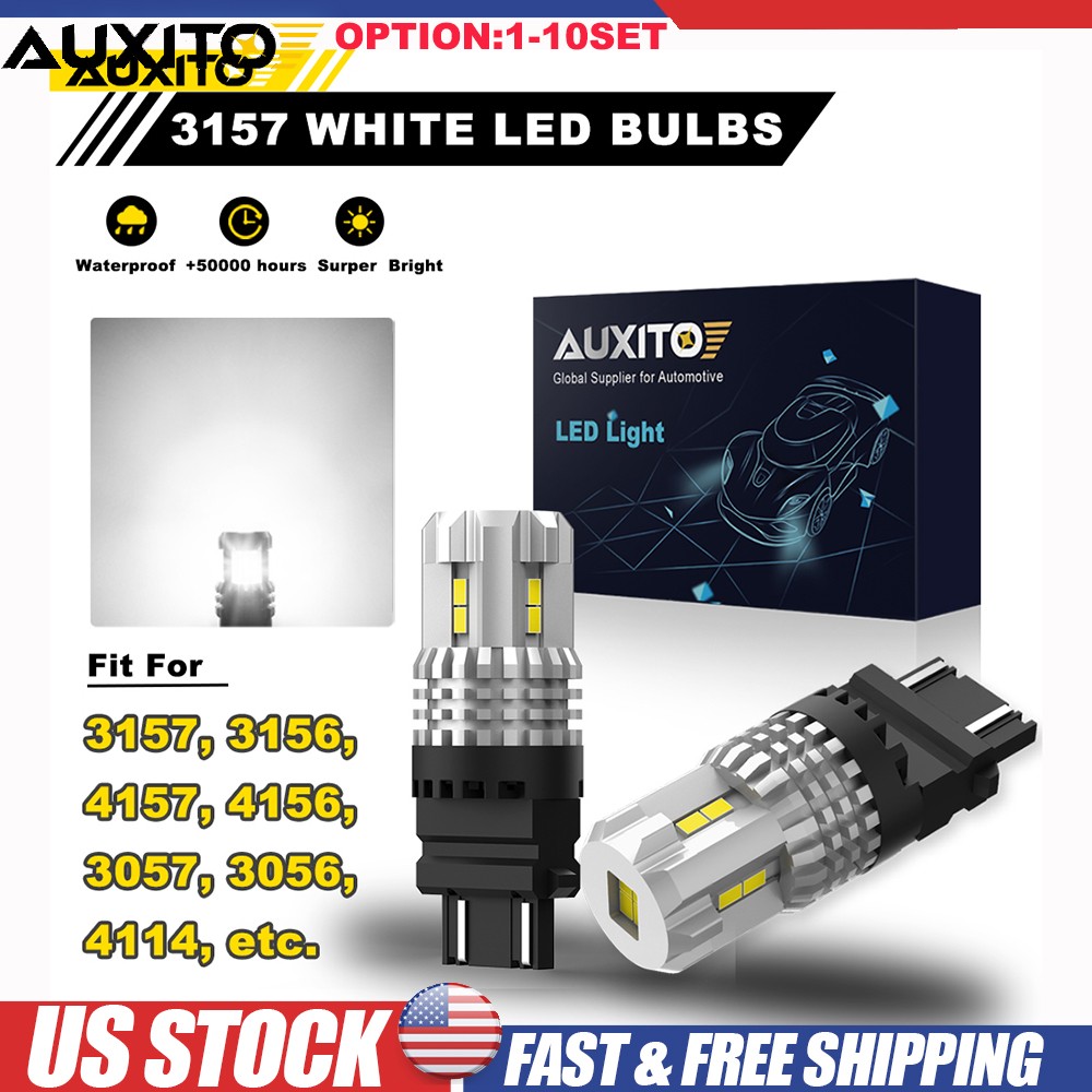 LED 3157 Bulb 6000K 3156 4157 Reverse Backup Light White Lamp Super Bright 2-20x