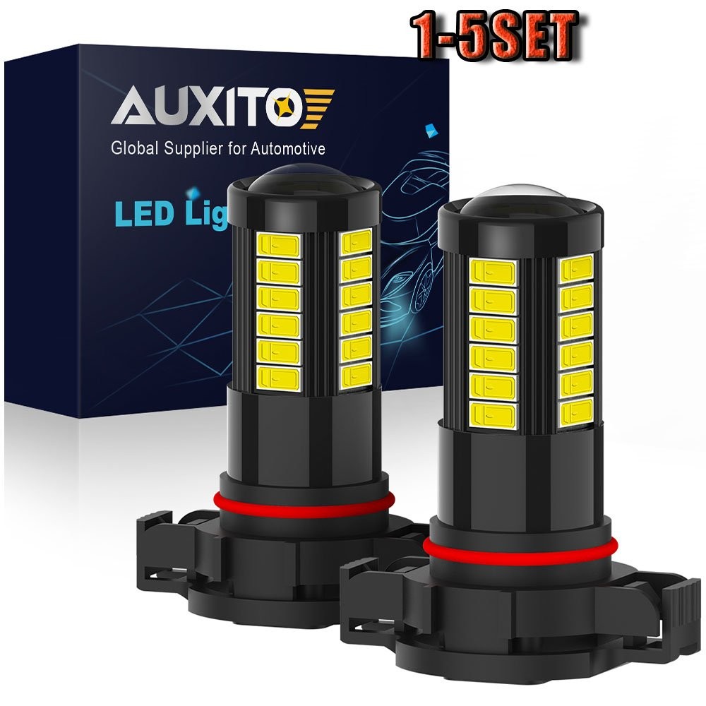 AUXITO PlugPlay Driving DRL Lamp 6000K 6G33 PSX24W LED Fog Light Bulbs Kit 2-10x