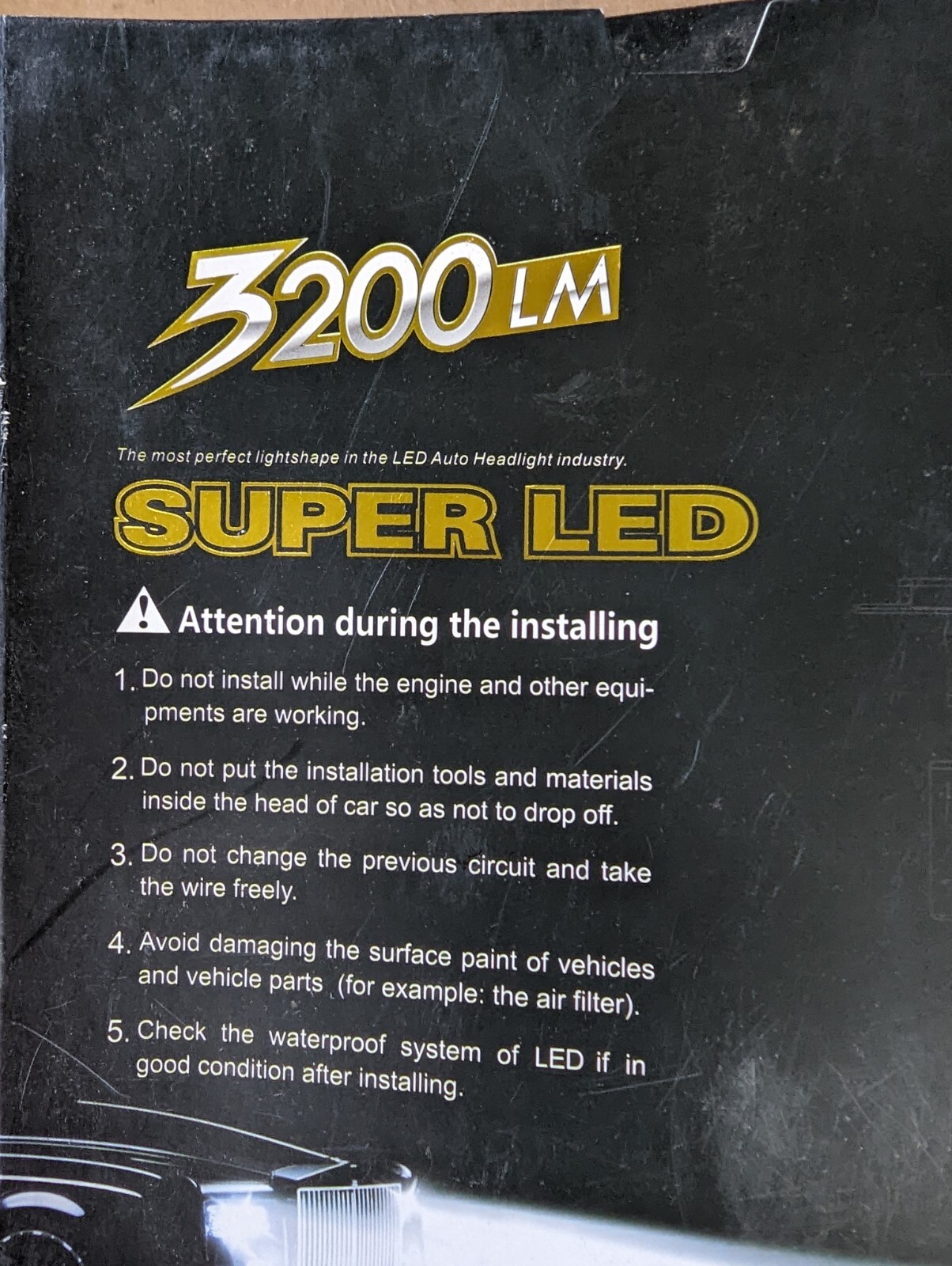 SUPER LED 3200LM Compatipal 3500K, 5500K, and 6500K