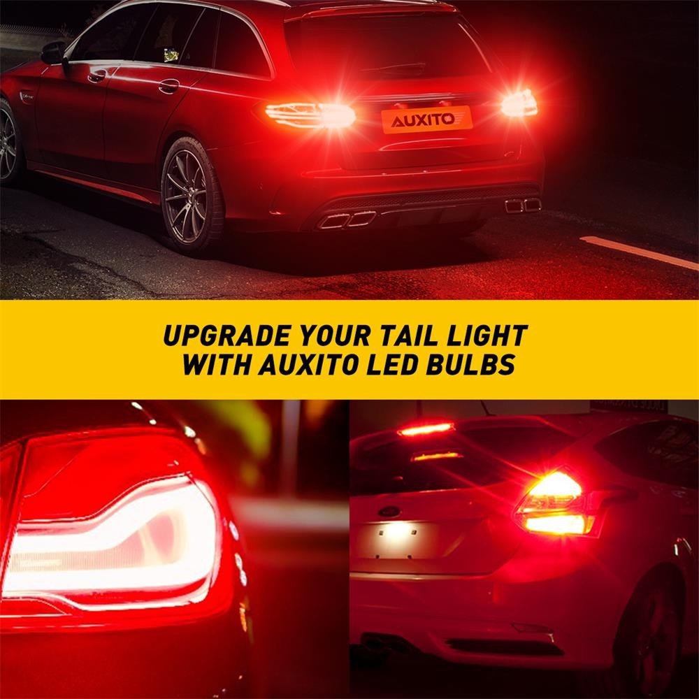 7443 LED 7440 Red Blinking Brake Stop Tail Parking Back up Light Bulbs 9V-16V