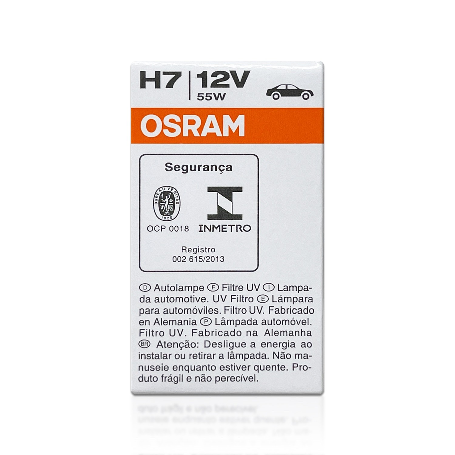 Osram H7L Original Line OEM Halogen Headlight Bulbs LONG LIFE 64210L | Pack of 2