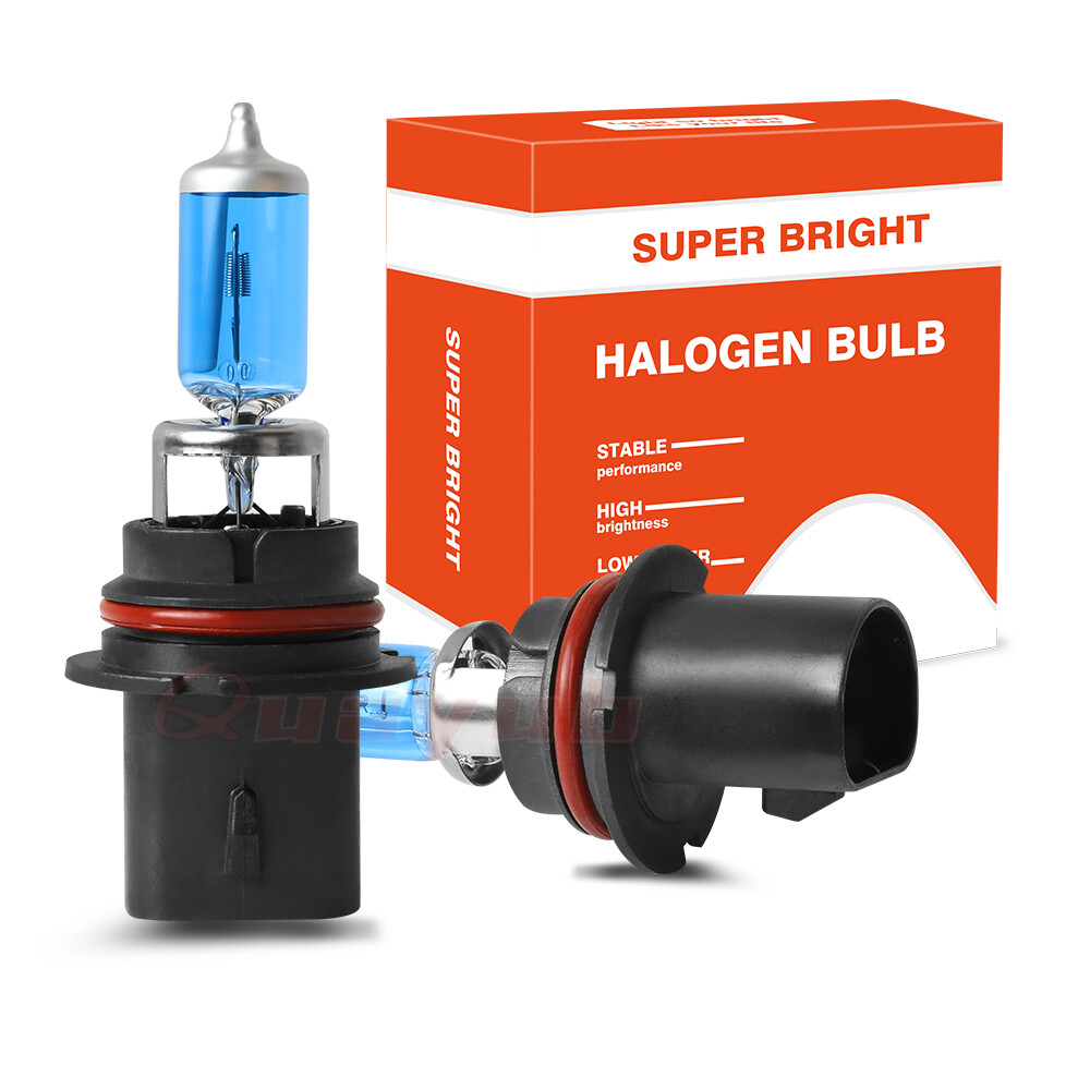 QUAYUB Halogen 9007 HB5 Headlight Bulbs High Low Beam Warm White Super Bright 2X