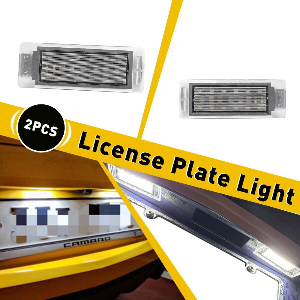 Fit Cadillac Chevrolet Buick GMC Acadia GMC Terrain LED License Plate Light 2Pcs