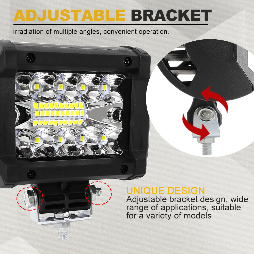 Roof 50″ + Bumper 20“ LED Light Bar + 2x 4″ Pods For Jeep Wrangler JK TJ YJ CJ