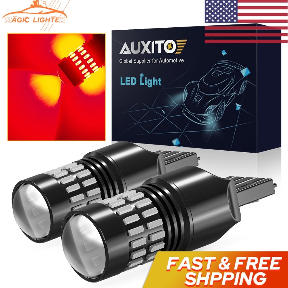 2x Red Flash Strobe 7443 7440 LED Brake Stop Light for Toyota Corolla 2009-2019