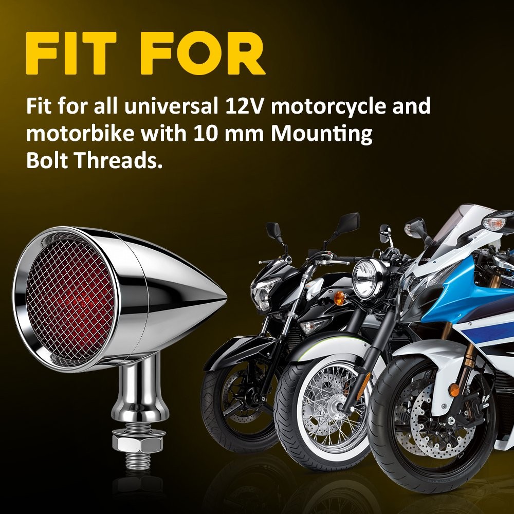 Motorcycle LED Turn Signal Blinker Lights For Yamaha Suzuki Honda Kawasaki 4-12X