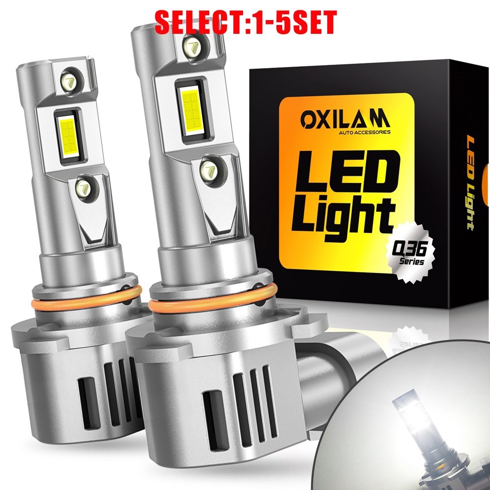 OXILAM 9005 Combo LED Headlight Bulbs Kit High / Low Beam Bright White 2-10X