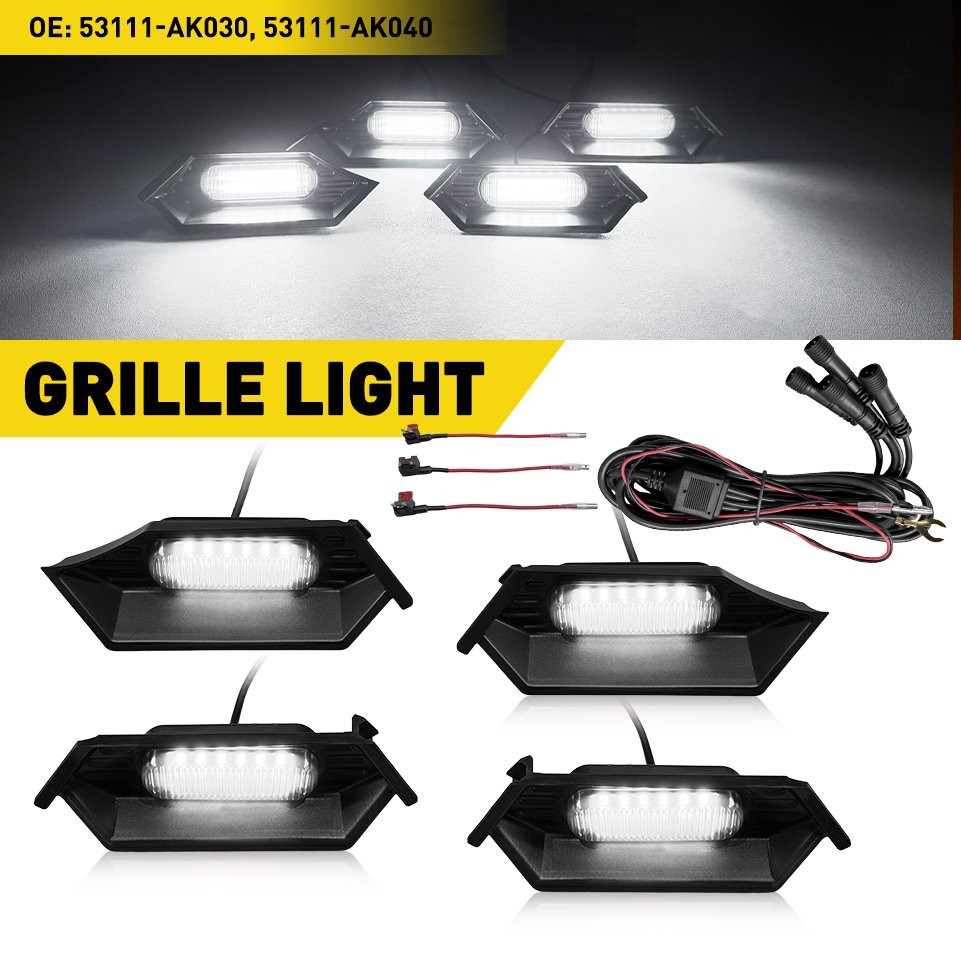 White LED Grille Light for 24 -25 Toyota Tacoma TR D Off Road/Sport Accessories