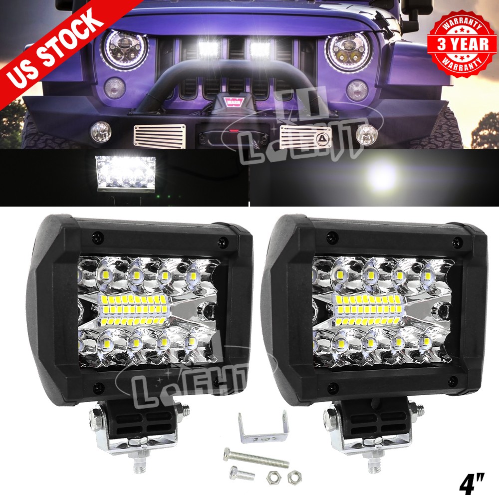 10″20″30″38″40″52″ Slim LED Light Bar Spot Flood Bumper Offroad Truck ATV Fog