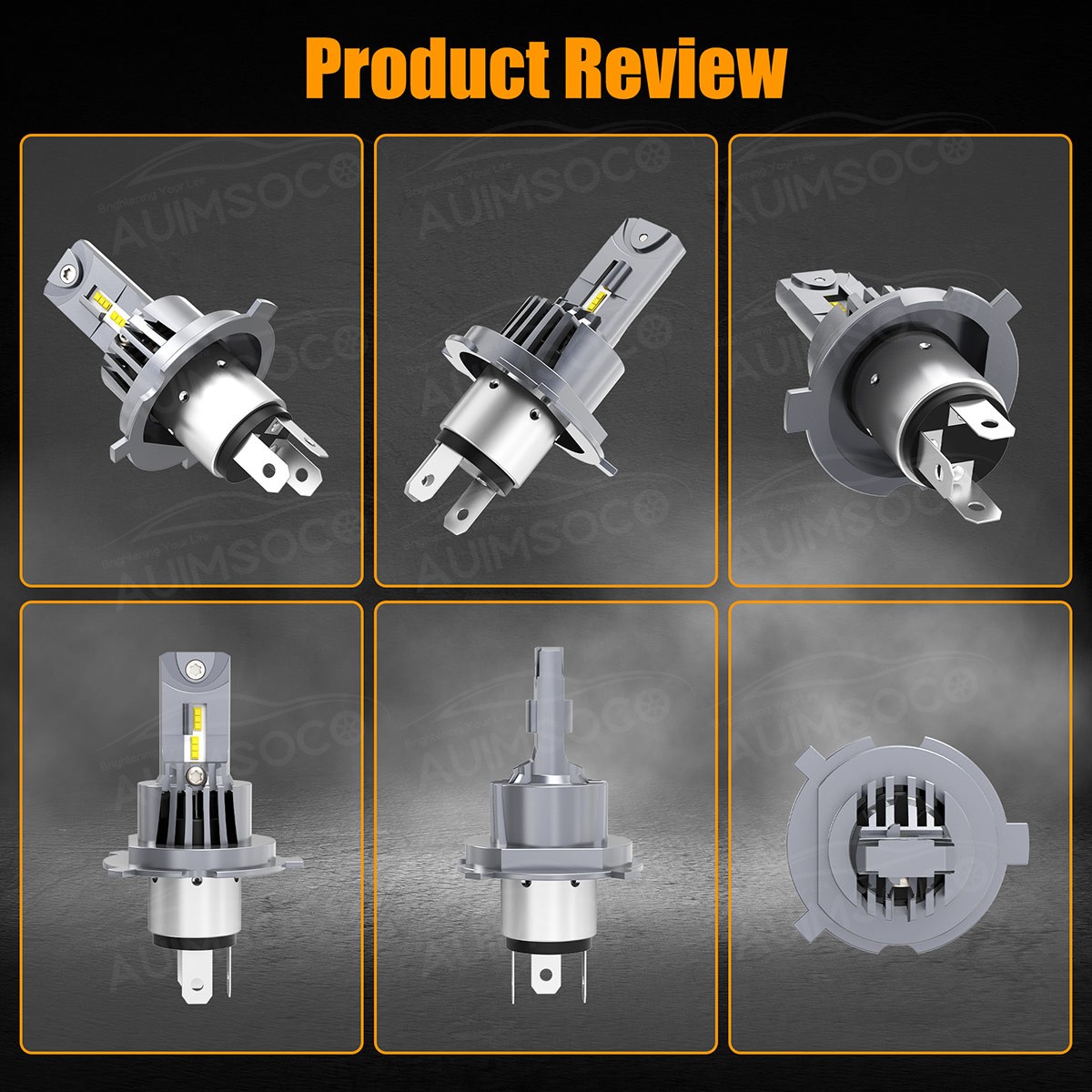 For Jeep Cherokee 1997-1999 Sport Utility 2/4-Door LED Headlight Bulbs 72000LM
