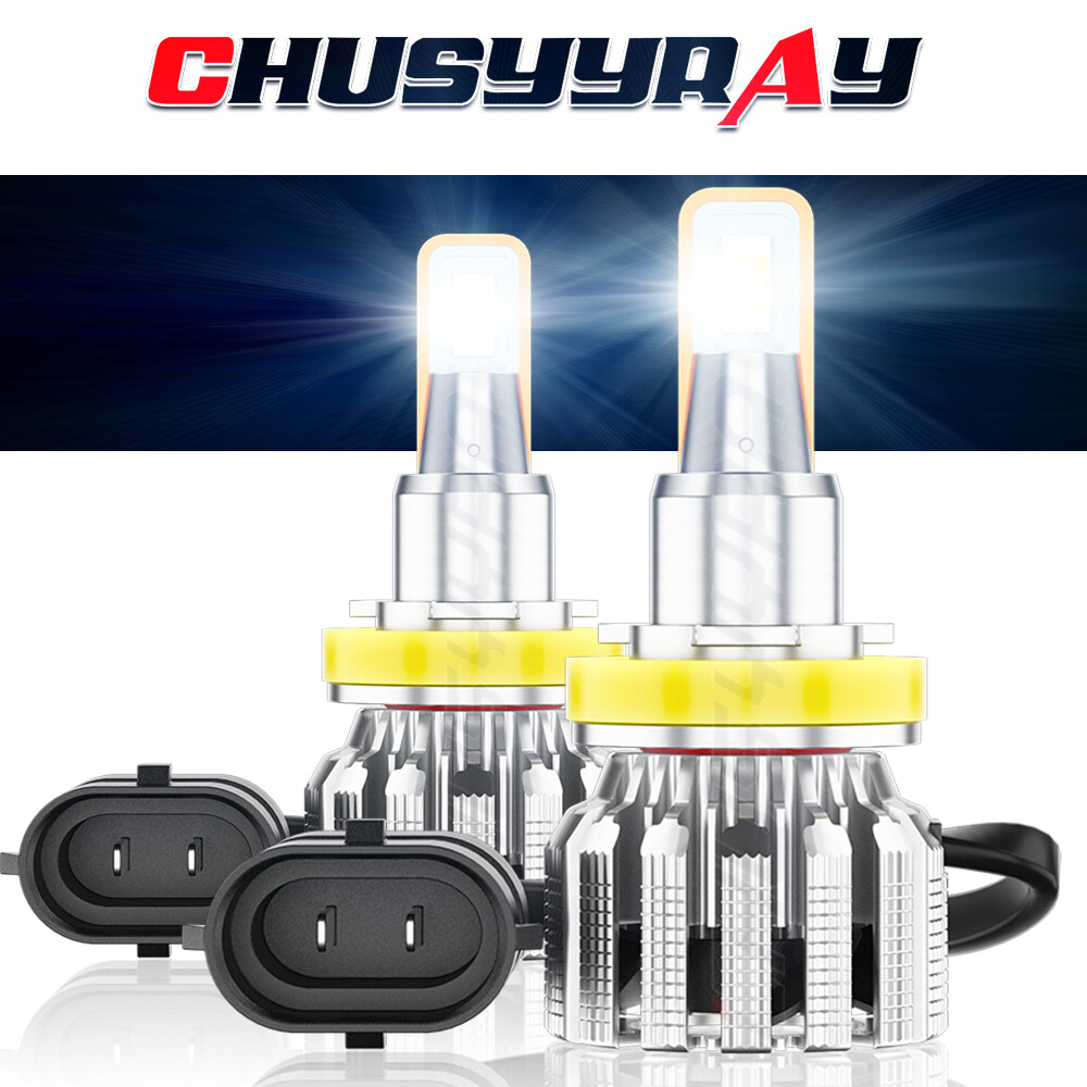 H11 LED Headlight Super Bright Bulbs Kit 8000K White 330000LM High/Low Beam