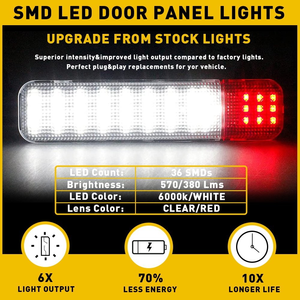 2PCS LED Door Courtesy Light Lamp Fit Chevrolet 2002-2006 Avalanche 1500 2500