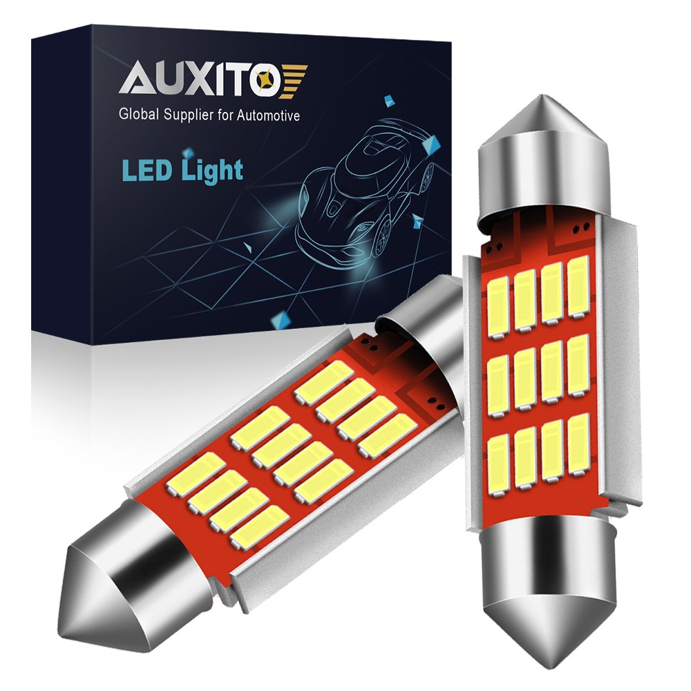 AUXITO 2x 36mm(1.42″) 6411 6413 6418 C5W 16 SMD Super Bright White LED Bulb