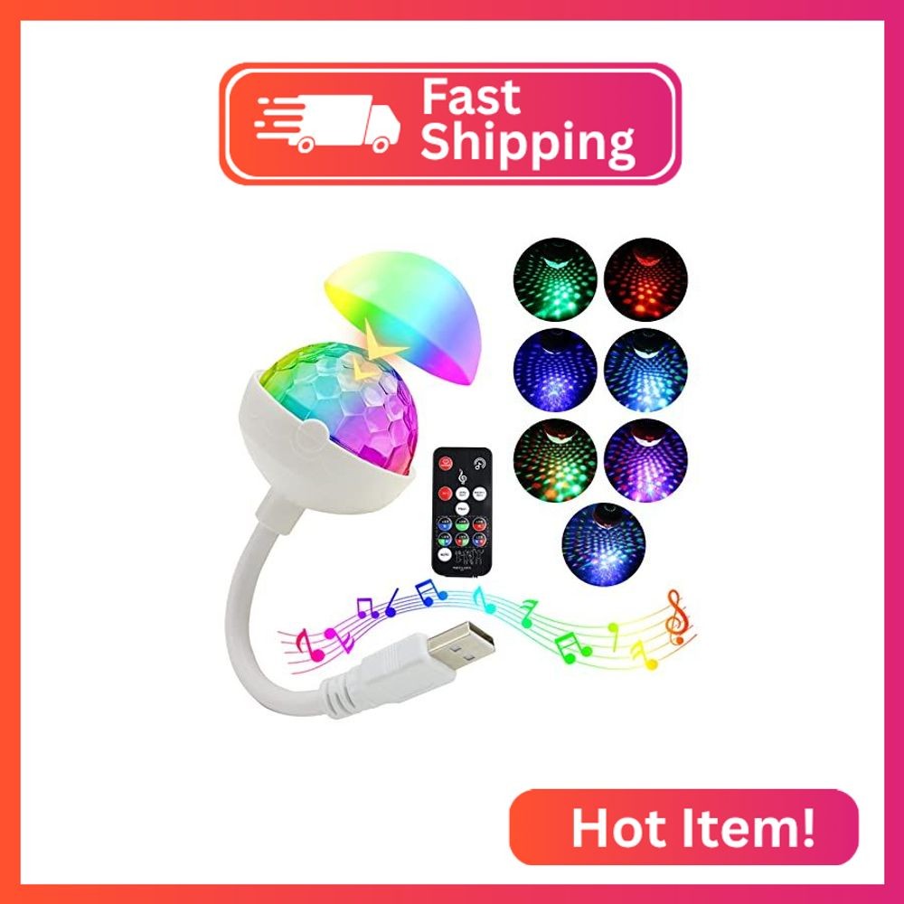 Star Car Roof Light, 360° Adjustable Star Night Light with 6 Light Combinations
