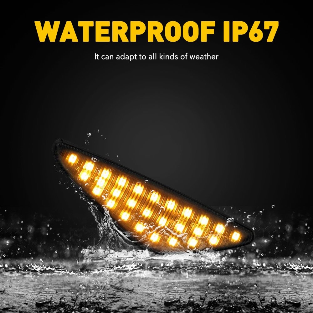 LED Indicator Side Marker Light Repeater Lamps Smoke Lens For BMW F25 E70 E71 J