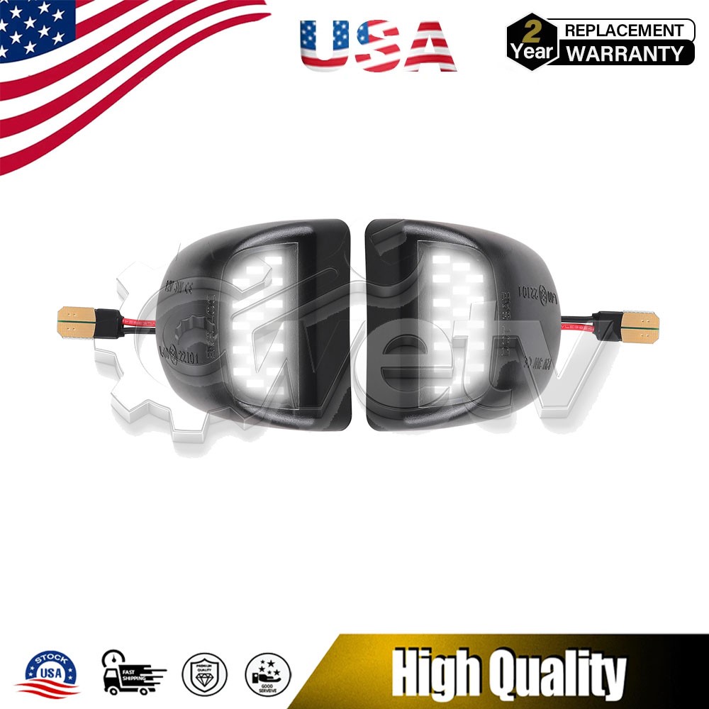 2x Bright White LED Tag License Plate Light Rear For Chevy Silverado 1500 99-13