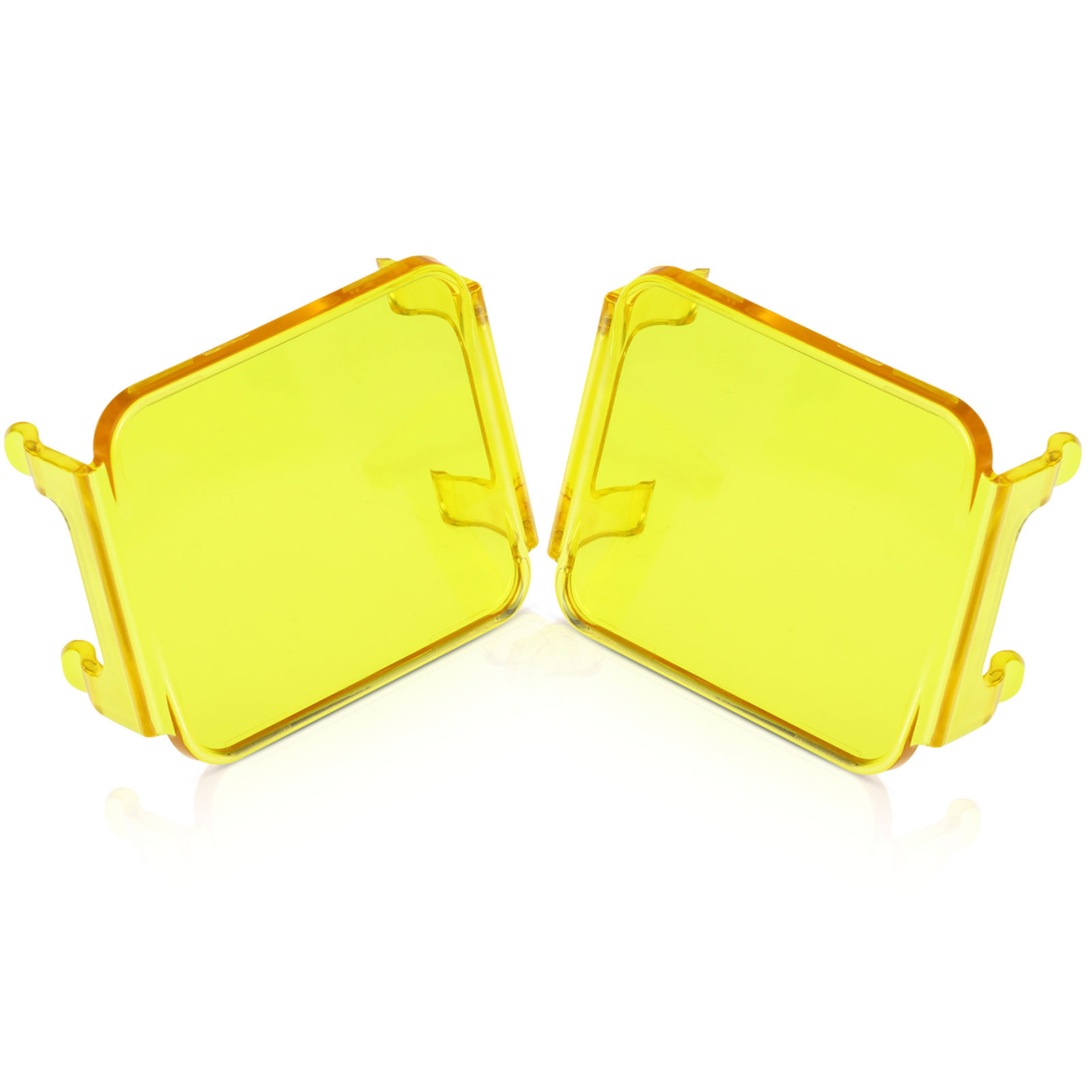 2x AUXBEAM 3″ Amber Yellow Led Light Covers For Led Pods Square Lights Driving