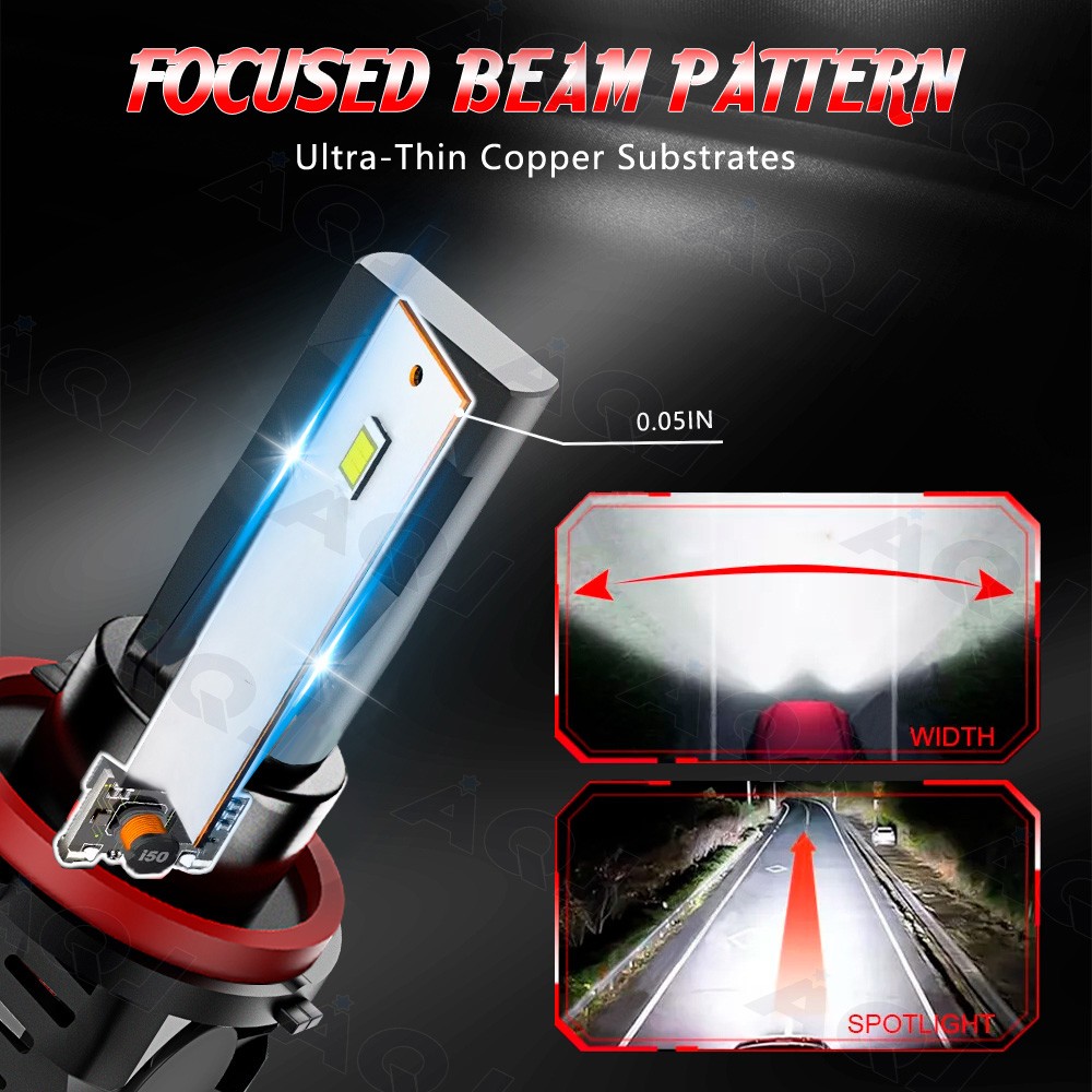 For Ram 1500 2500 2011-2018 – 6PC 6000K LED Headlights + Fog Lights Bulbs Kit