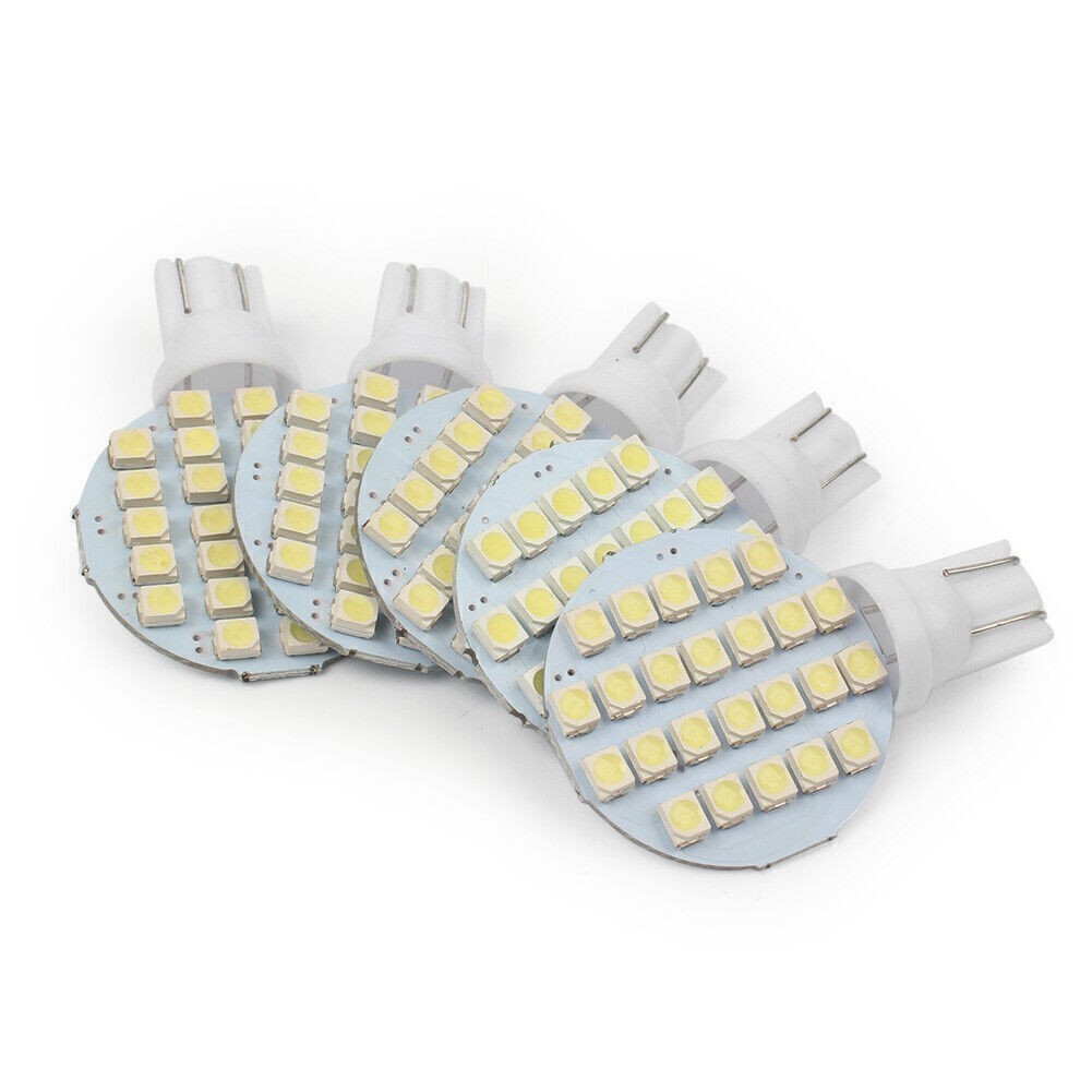 20x T10/921/194 RV Trailer Landscaping 24SMD Interior LED Light Bulb Super White