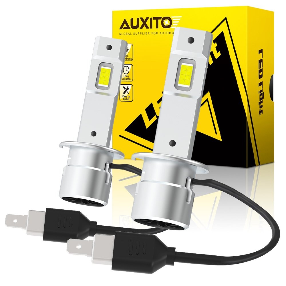 AUXITO H1 LED Headlight Bulb Conversion Kit High Low Beam Lamp 6500K Super White