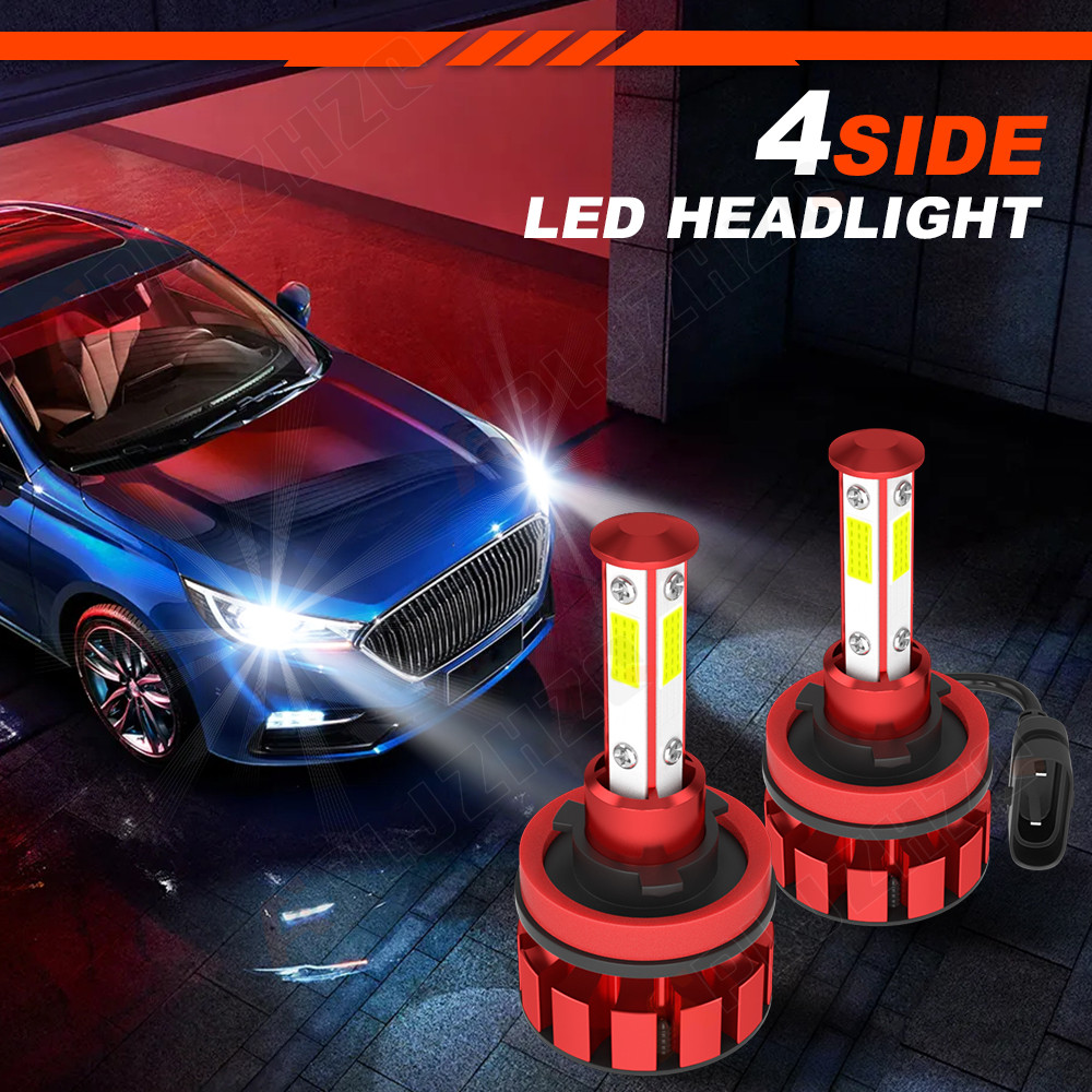 H11 H11 5202 Combo 6x LED Headlight High Low Beam Fog Light Bulbs 6000K