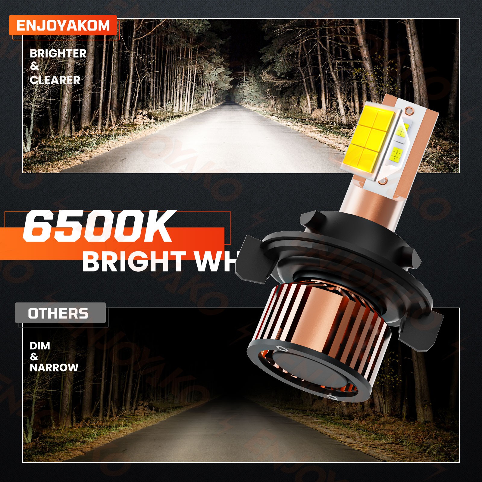 For Ford F 150 2004-2014 12000K LED Headlight High Low+Fog Light Bulbs Combo 4x