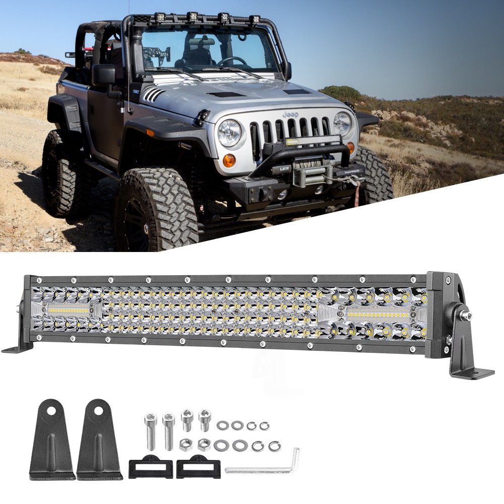 18inch LED Work Light Bar Spot Flood Combo 6500K Driving Fog OffRoad ATV 4WD 20″