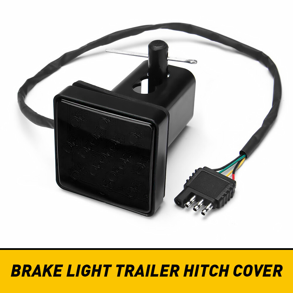 Smoked Lens 15-LED 200LM Tow Hitch Receiver Brake Light For Truck SUV 2″ Hole