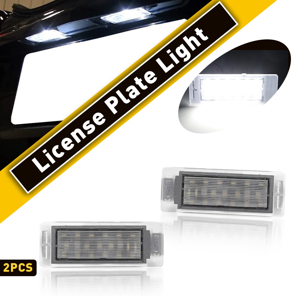 Fit Cadillac Chevrolet Buick GMC Acadia GMC Terrain LED License Plate Light 2Pcs