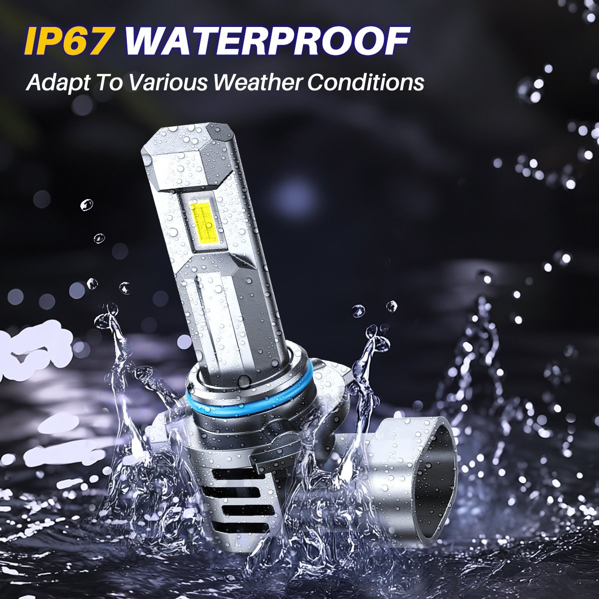 2-20X HB3 9005 Headlight LED Bulb Conversion Super Bright White 6500K 20S-Series