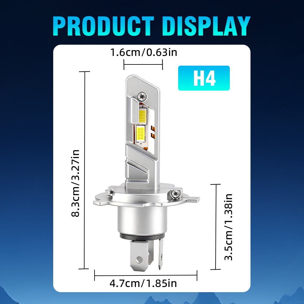 2x 6000K LED Headlight Bulbs H4/9003 High&Low Beam For Honda Element 2003-2010