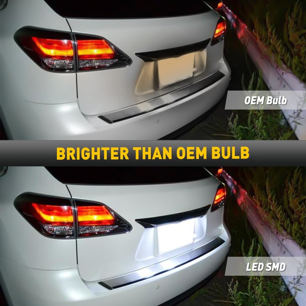AUXITO 18LED Light License Plate Tag Lamp 6000K For 2008-2013 Toyota Highlander