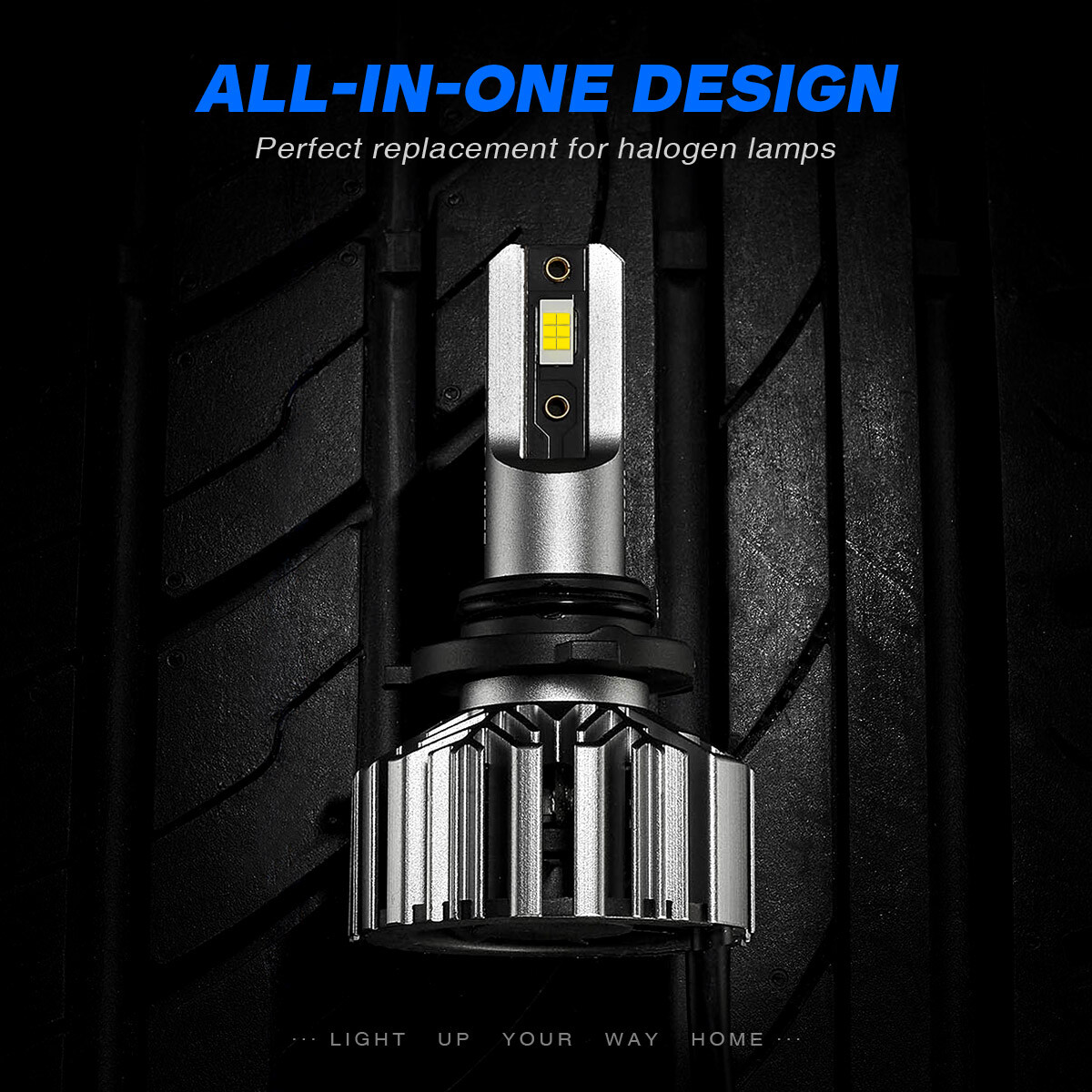 2pcs NOVSIGHT 9006 HB4 LED Headlight Bulbs KIT High Low Beam Lamp 6500K White
