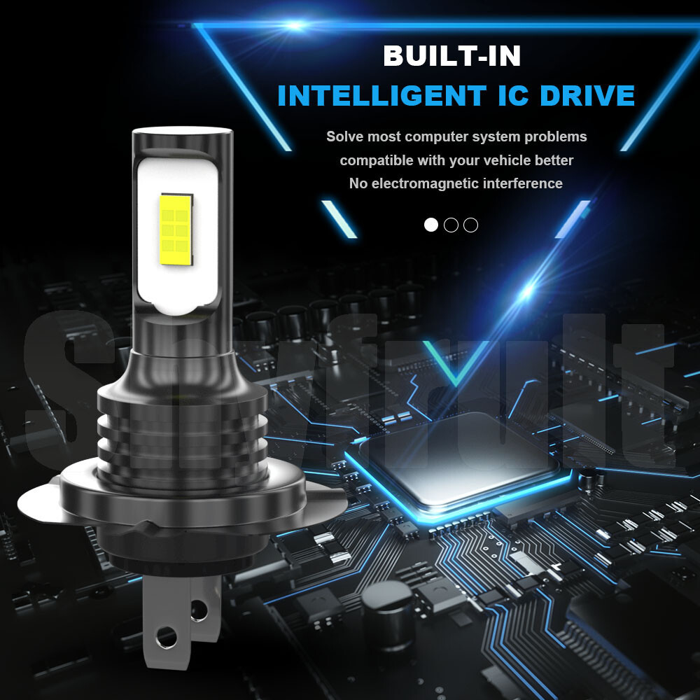 H7 LED Headlight Bulb Super Bright High Low Beam Conversion Kit 5Years Warranty