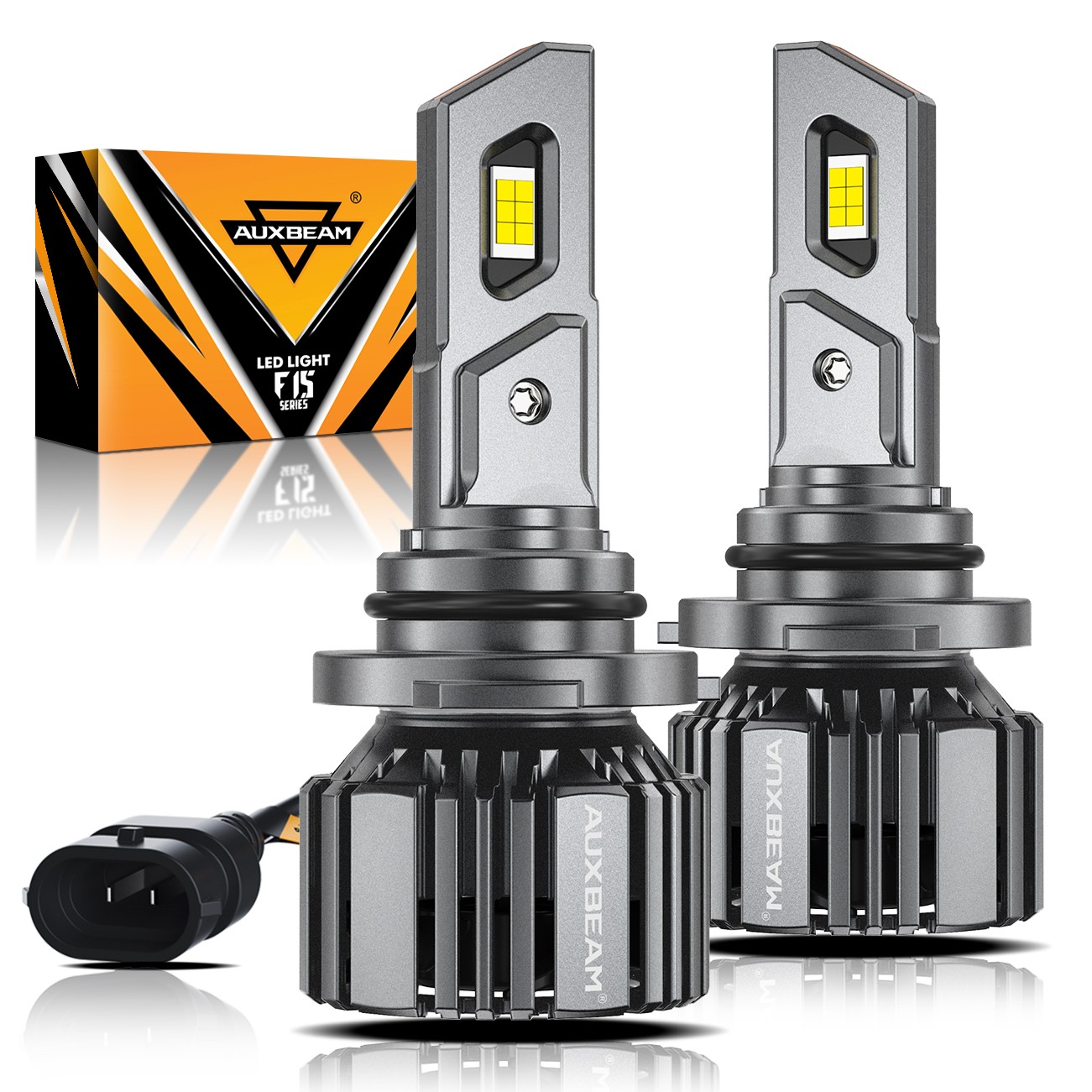 AUXBEAM Canbus 9006 HB4 LED Headlight Bulbs Conversion Kit Low Beam Super White