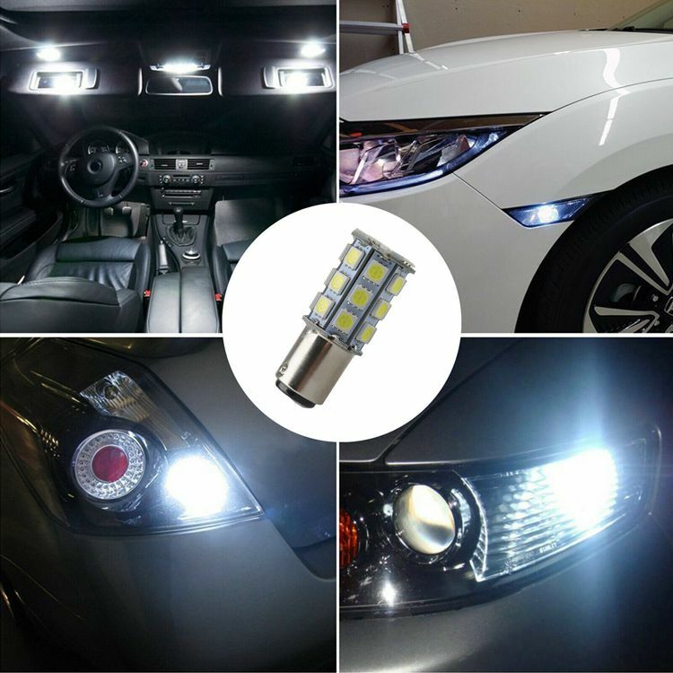 White 27-SMD BA15D Cabin Marine Boat LED Interior Light Bulb 1004 1076 1142