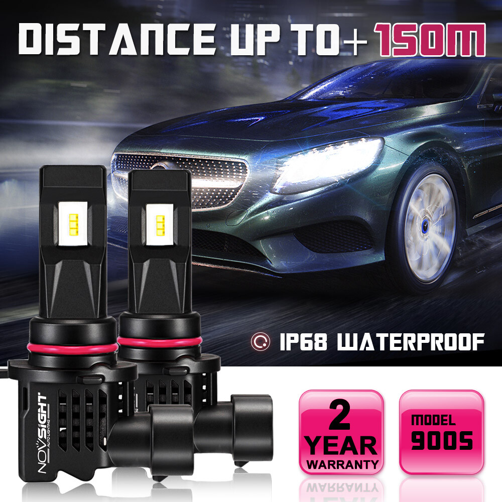 2x 9005 HB3 Car LED Headlight Bulbs High Low Beam Lamp Bright 6500K Cold White