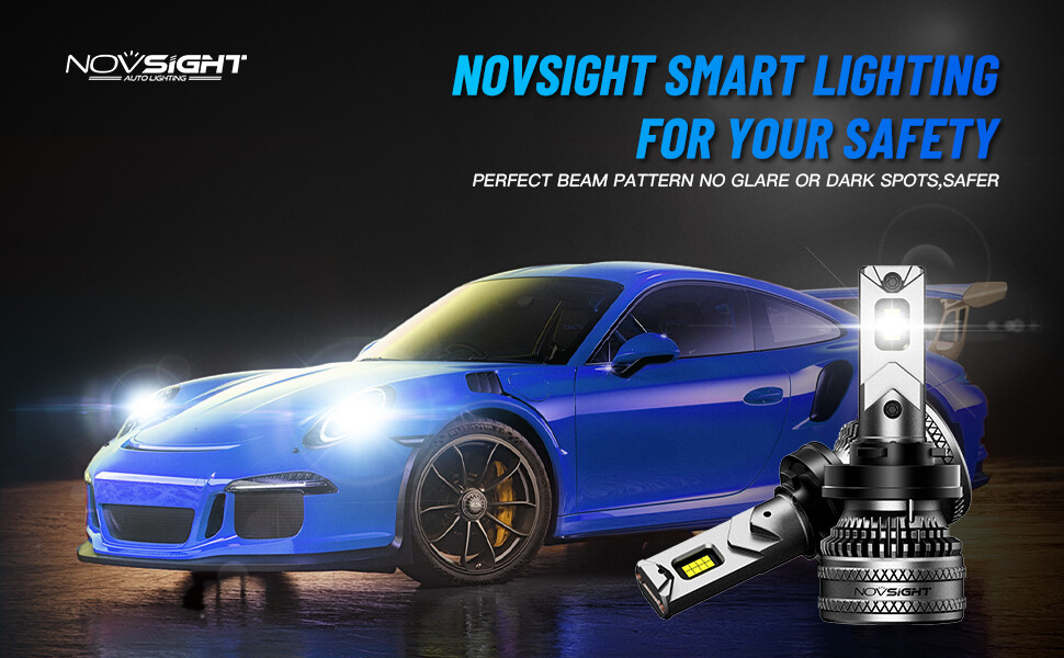 2pcs H11 LED Headlight Super Bright Bulbs Kit 6500K White 60000LM High/Low Beam